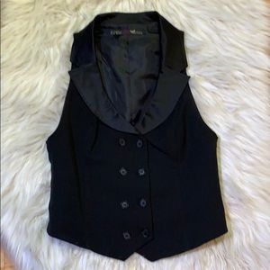 Zara Black Tuxedo vest